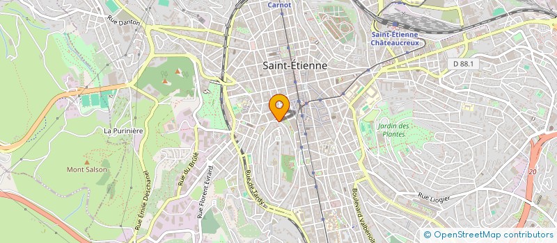 localisation de l'entreprise MONSIEUR KEVIN BROC  SAINT-ETIENNE