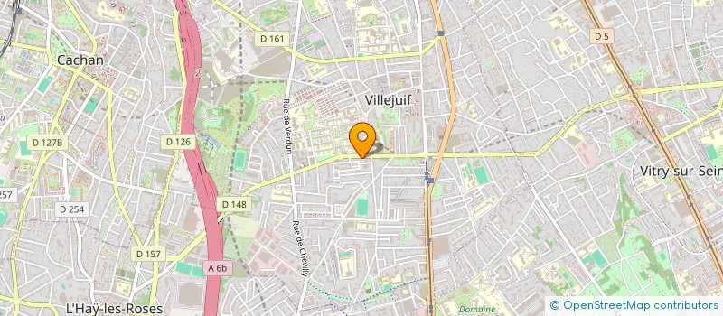 localisation de l'entreprise MONSIEUR KEVIN BROCHAIN  VILLEJUIF