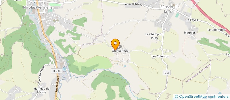 localisation de l'entreprise MONSIEUR KEVIN BRON  SEREZIN-DE-LA-TOUR