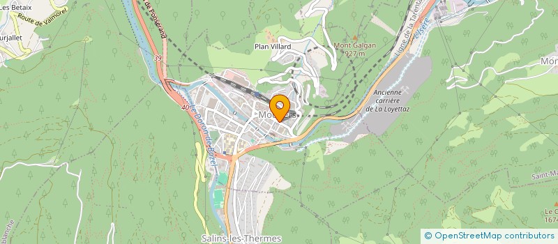 localisation de l'entreprise MONSIEUR KEVIN BROSSE  MOUTIERS