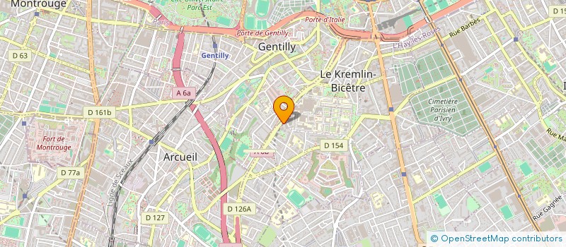 localisation de l'entreprise MONSIEUR KEVIN BROTFELD  LE KREMLIN-BICETRE