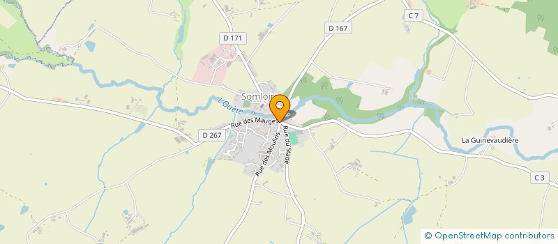 localisation de l'entreprise MONSIEUR KEVIN BROUSSARD  SOMLOIRE