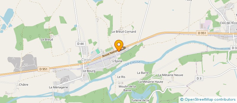 localisation de l'entreprise MONSIEUR KEVIN BRUNET  CIRON