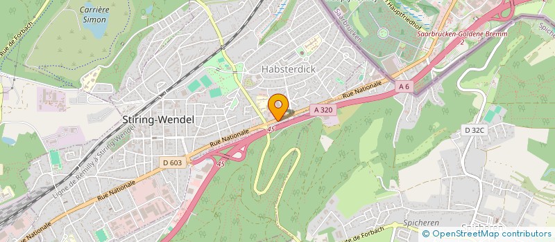 localisation de l'entreprise MONSIEUR KEVIN BRUNNER  STIRING-WENDEL