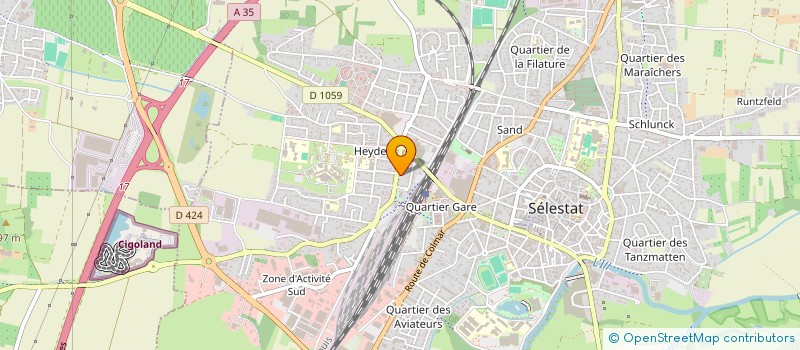 localisation de l'entreprise MONSIEUR KEVIN BRUNSTEIN  SELESTAT