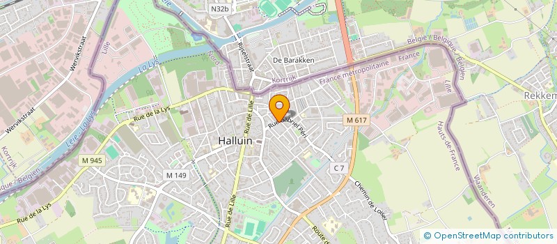 localisation de l'entreprise MONSIEUR KEVIN BUANNEC  HALLUIN