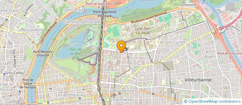 localisation de l'entreprise MONSIEUR KEVIN BUIS-CARRET  VILLEURBANNE