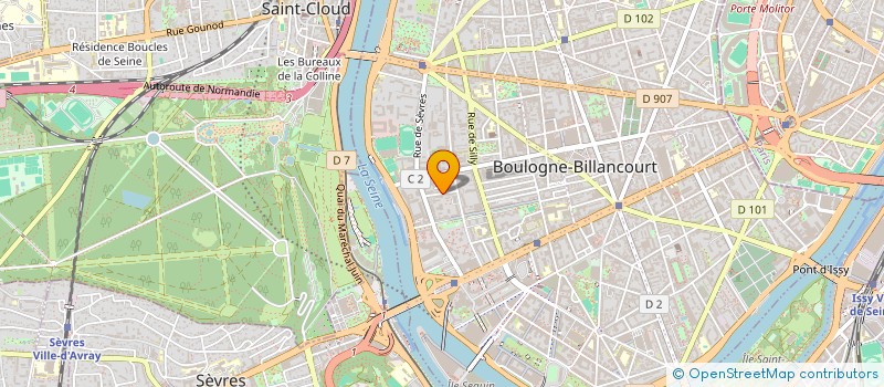 localisation de l'entreprise MONSIEUR KEVIN BUNEL  BOULOGNE-BILLANCOURT