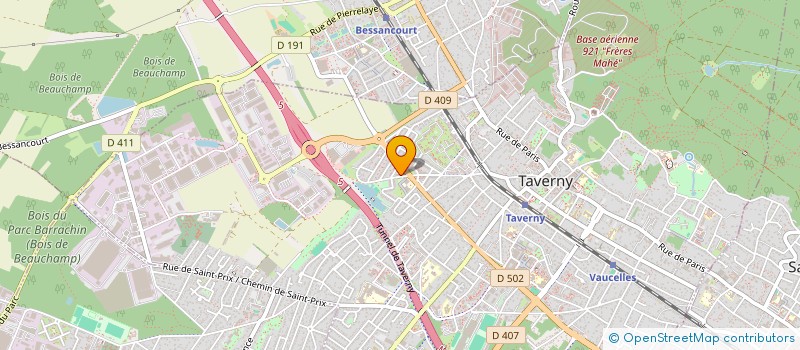 localisation de l'entreprise MONSIEUR KEVIN BURANELLO  TAVERNY