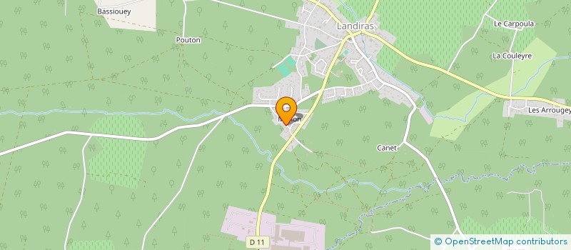 localisation de l'entreprise MONSIEUR KEVIN CABANNES  LANDIRAS