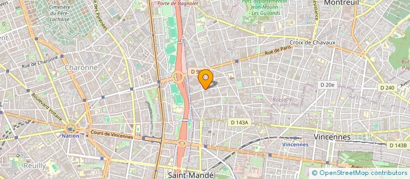 localisation de l'entreprise MONSIEUR KEVIN CADET à MONTREUIL