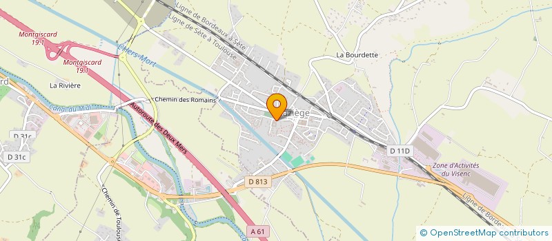 localisation de l'entreprise MONSIEUR KEVIN CAILLE  BAZIEGE