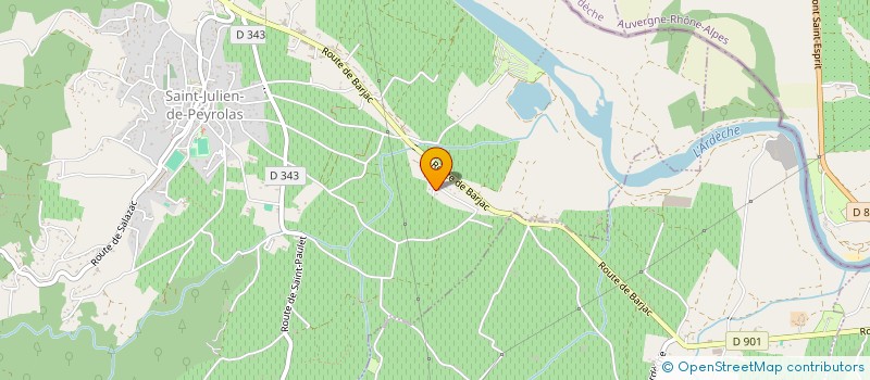 localisation de l'entreprise MONSIEUR KEVIN CALISTRI  SAINT-JULIEN-DE-PEYROLAS
