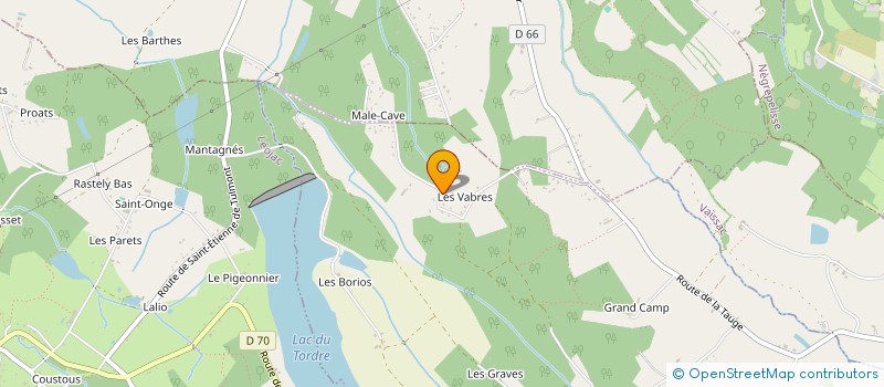 localisation de l'entreprise MONSIEUR KEVIN CALIXTE  GENEBRIERES