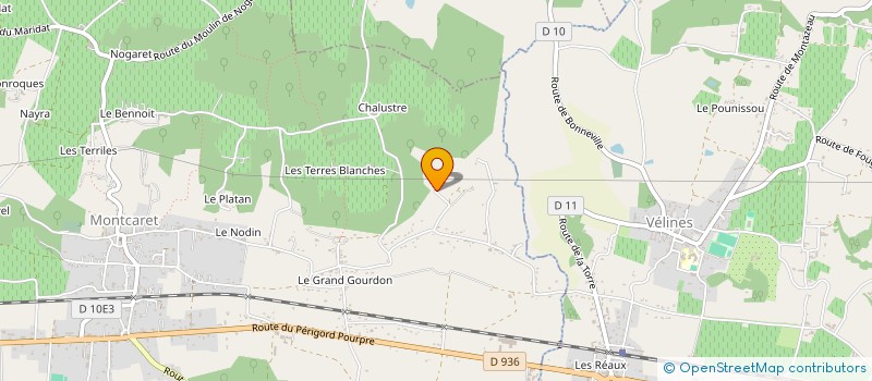 localisation de l'entreprise MONSIEUR KEVIN CAMBON  MONTCARET