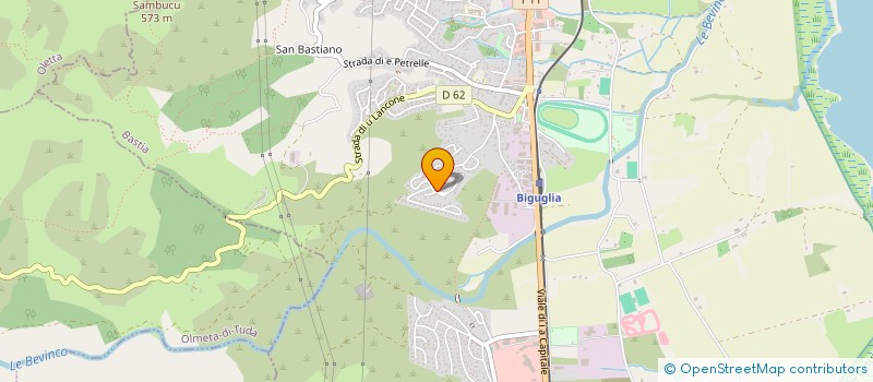 localisation de l'entreprise MONSIEUR KEVIN CAMPANA  BIGUGLIA