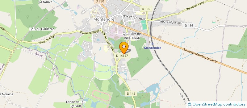 localisation de l'entreprise MONSIEUR KEVIN CANARD  MONTENDRE