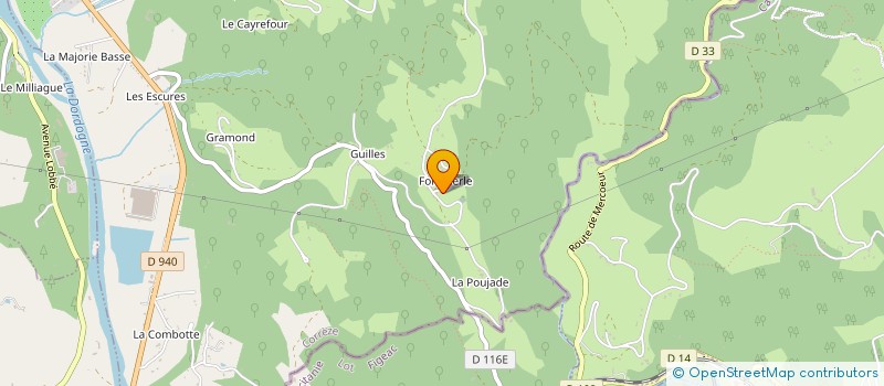 localisation de l'entreprise MONSIEUR KEVIN CAPELLE  ALTILLAC