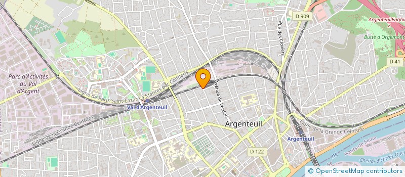 localisation de l'entreprise MONSIEUR KEVIN CARNEIRO  ARGENTEUIL