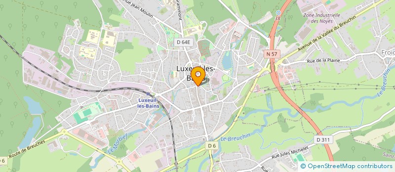 localisation de l'entreprise MONSIEUR KEVIN CARRIERE  LUXEUIL-LES-BAINS