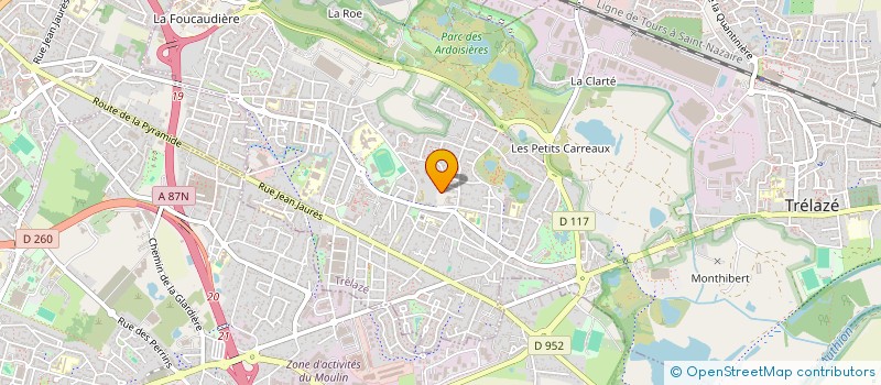 localisation de l'entreprise MONSIEUR KEVIN CARTELIER  TRELAZE