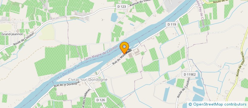 localisation de l'entreprise MONSIEUR KEVIN CASSAT  CIVRAC-SUR-DORDOGNE