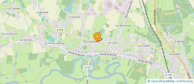 localisation de l'entreprise MONSIEUR KEVIN CASSECUELLE  BRANGES