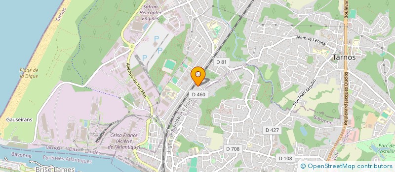 localisation de l'entreprise MONSIEUR KEVIN CASTETS  TARNOS