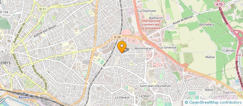 localisation de l'entreprise MONSIEUR KEVIN CAUVIN à BEZIERS