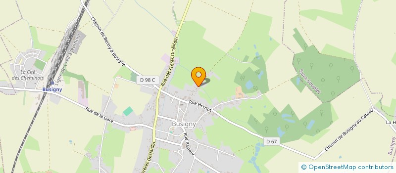 localisation de l'entreprise MONSIEUR KEVIN CAVALIN  BUSIGNY