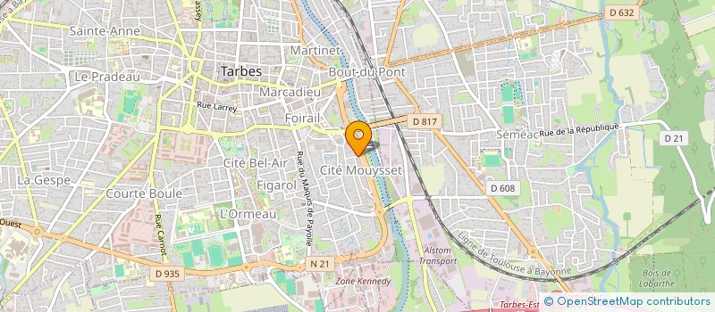 localisation de l'entreprise MONSIEUR KEVIN CAZABAT  TARBES