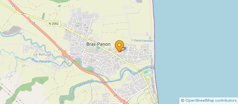 localisation de l'entreprise MONSIEUR KEVIN CAZAMBO  BRAS-PANON