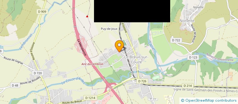 localisation de l'entreprise MONSIEUR KEVIN CHABOT  LE BREUIL-SUR-COUZE