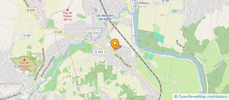 localisation de l'entreprise MONSIEUR KEVIN CHADEYRON à LES MARTRES-DE-VEYRE