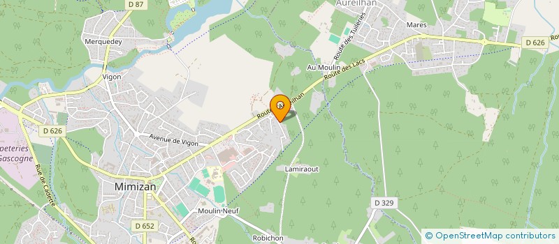 localisation de l'entreprise MONSIEUR KEVIN CHAILLOU  MIMIZAN