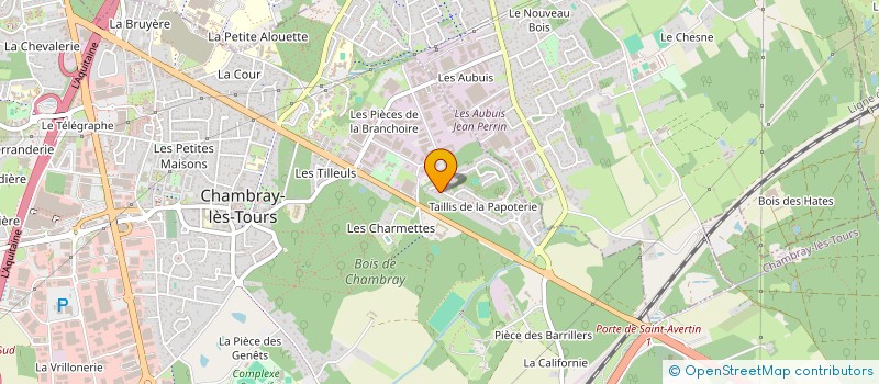 localisation de l'entreprise MONSIEUR KEVIN CHALET  CHAMBRAY-LES-TOURS