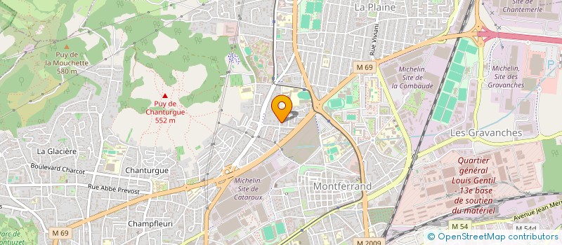 localisation de l'entreprise MONSIEUR KEVIN CHAMBELIN  CLERMONT-FERRAND