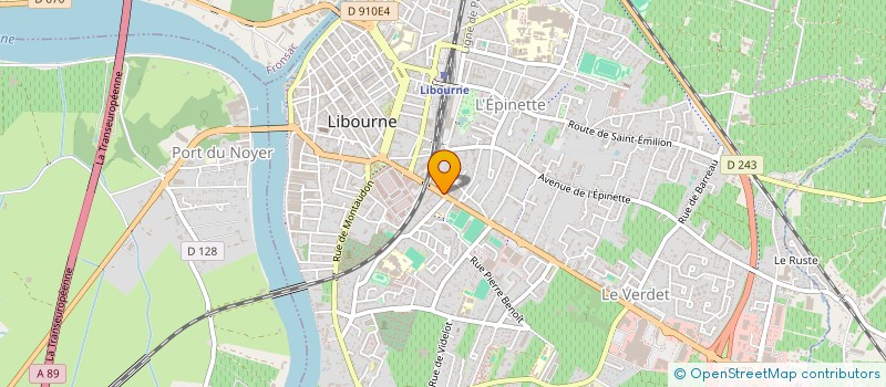 localisation de l'entreprise MONSIEUR KEVIN CHAMPDAVOINE  LIBOURNE