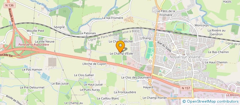 localisation de l'entreprise MONSIEUR KEVIN CHAMPIGNY  NOYAL-SUR-VILAINE