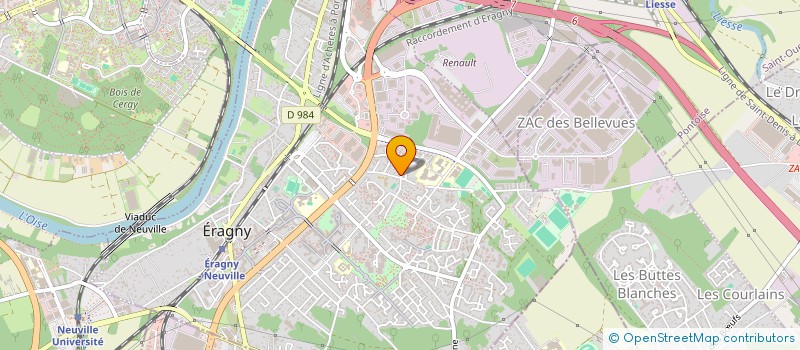 localisation de l'entreprise MONSIEUR KEVIN CHANEMOUGAME  ERAGNY