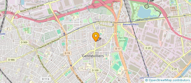 localisation de l'entreprise MONSIEUR KEVIN CHAPITEAU à GENNEVILLIERS