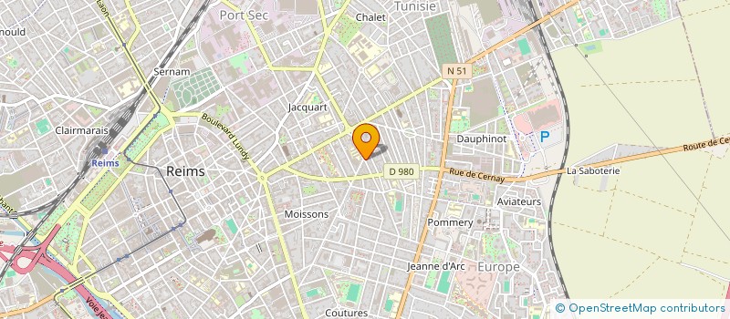 localisation de l'entreprise MONSIEUR KEVIN CHAPLART  REIMS