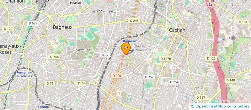 localisation de l'entreprise MONSIEUR KEVIN CHARLES EMILE  CACHAN