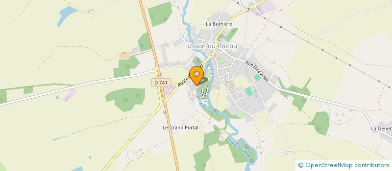 localisation de l'entreprise MONSIEUR KEVIN CHARTIER  USSON-DU-POITOU