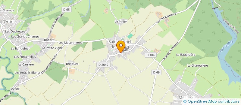 localisation de l'entreprise MONSIEUR KEVIN CHASSERIAU  SAINT-MICHEL-LE-CLOUCQ