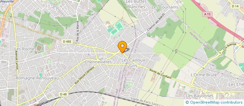 localisation de l'entreprise MONSIEUR KEVIN CHAUDY  CONFLANS-SAINTE-HONORINE