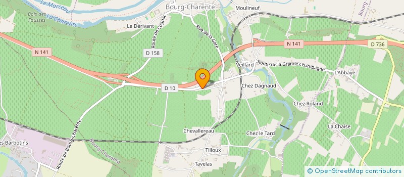 localisation de l'entreprise MONSIEUR KEVIN CHAUMUZEAU à BOURG-CHARENTE