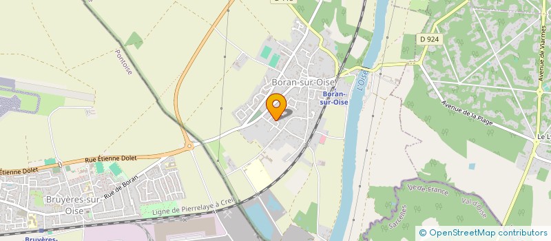 localisation de l'entreprise MONSIEUR KEVIN CHAUSSIS  BORAN-SUR-OISE