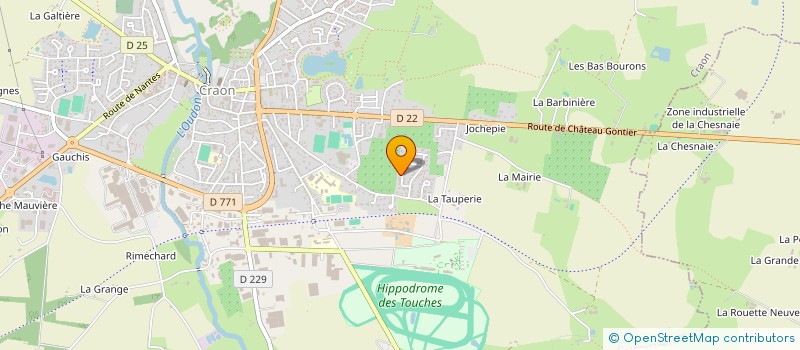 localisation de l'entreprise MONSIEUR KEVIN CHAUVIN  CHATEAU-GONTIER-SUR-MAYENNE