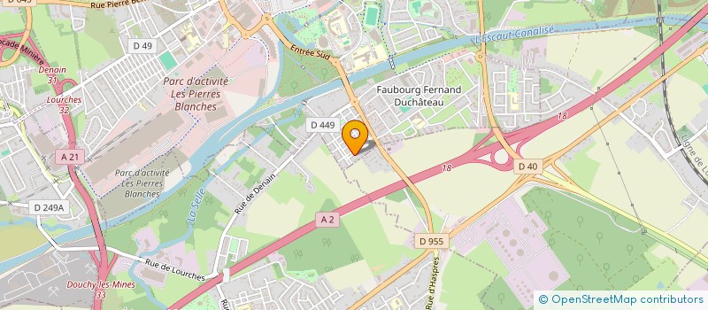 localisation de l'entreprise MONSIEUR KEVIN CHAVATTE  DENAIN